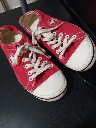 Crocs red shoes