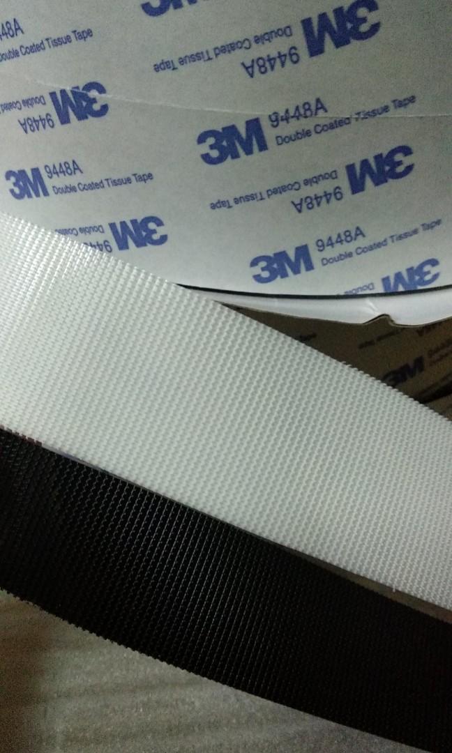 💯 Authentic 3M Adhesive Velcro Tape Roll. High Grade Injection Hook. Width  2cm, 2.5cm, 3cm, 3. 8cm & 5cm Width Size. Sold from 1 meter onwards.,  Everything Else on Carousell
