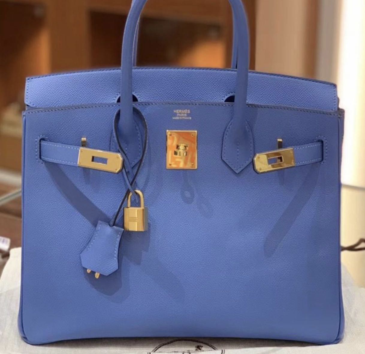 🆕 AUTHENTIC HERMES BIRKIN 30 BLUE PARADISE, Women's Fashion, Bags &  Wallets, Purses & Pouches on Carousell