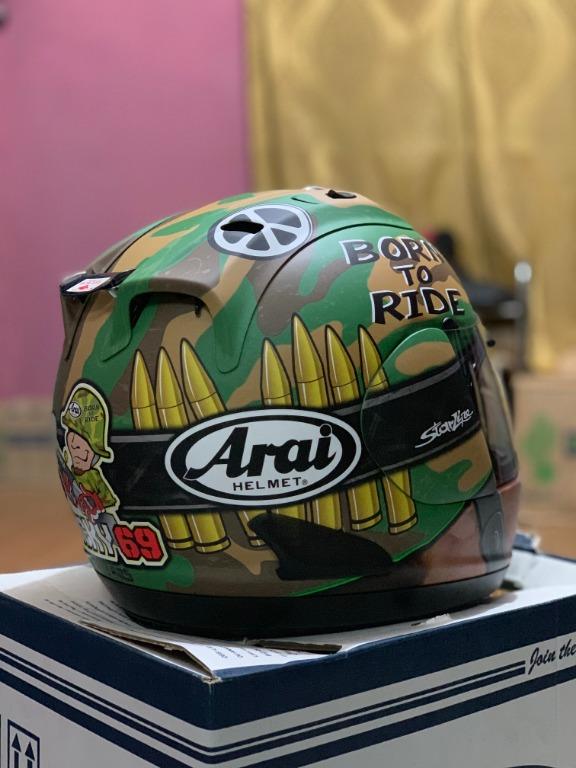 Arai RX7-RR5 Nicky Hayden Camo, Motorbikes on Carousell