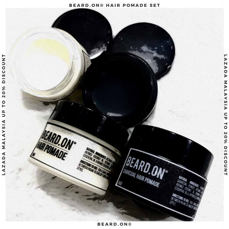 Beard On All Natural Hair Pomade And Charcoal Hair Pomade The