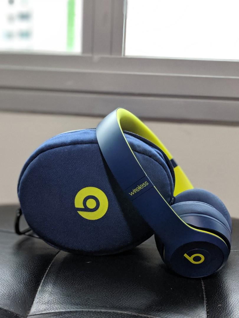 Beats Solo Wireless Blue, Audio, Headphones Headsets on Carousell