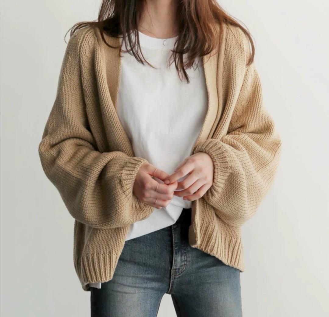 Cream sale batwing cardigan