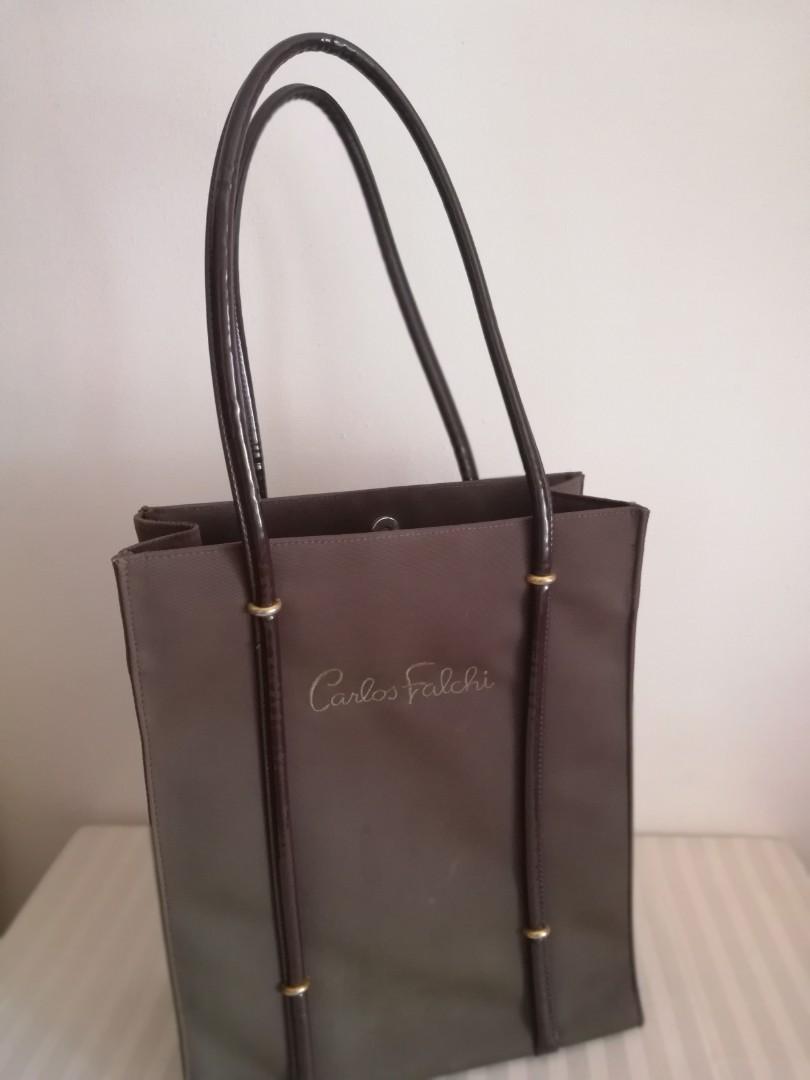 Carlos falchi tote bag deals