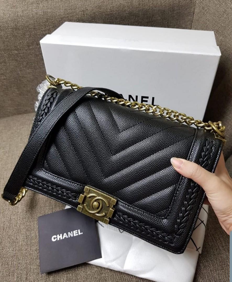 Chanel Boy Platinum, Women's Fashion, Women's Bags & Wallets    