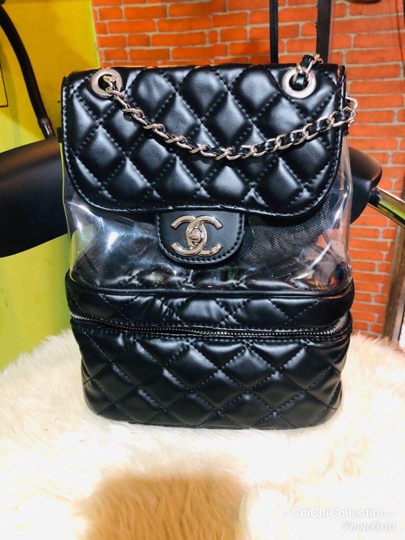 Chanel transparent backpack top