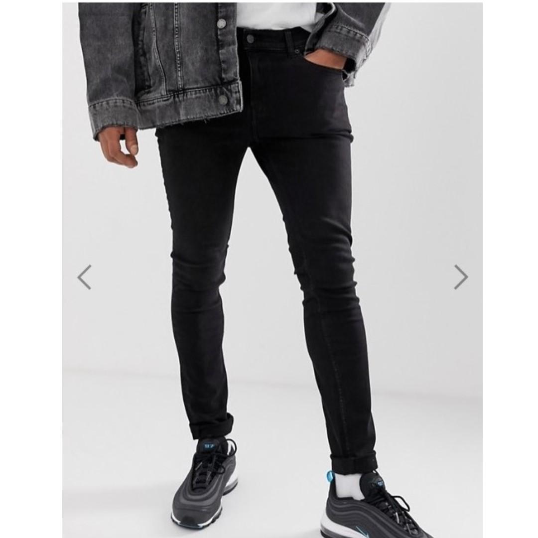 Cheap Monday Tight Skinny in Black Haze,Size: W27, L32, Men's Bottoms, Jeans on Carousell