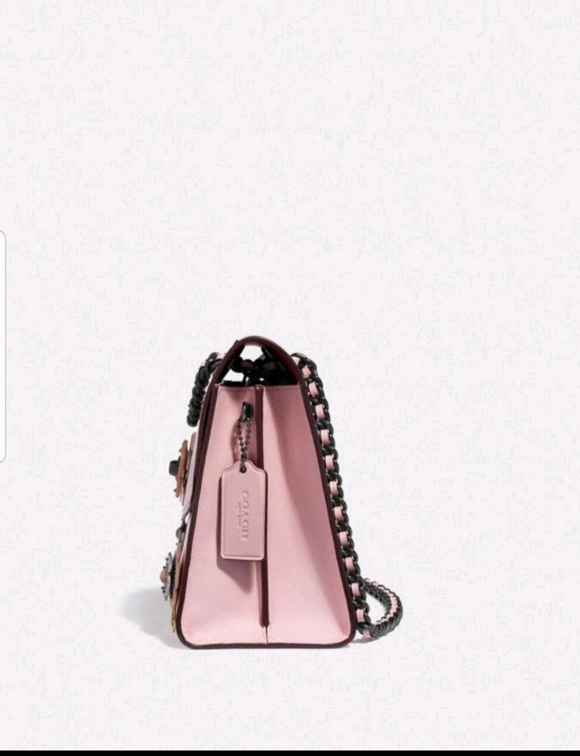 Coach parker with allover tea rose stones deals