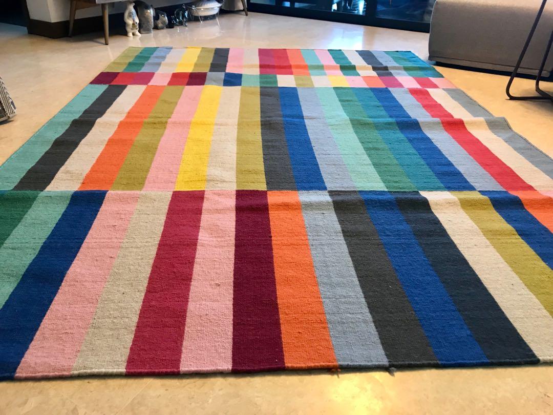 Colorful Ikea Carpet Rug Furniture Others On Carousell