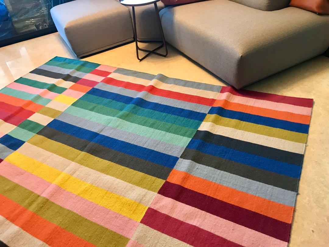 Colorful IKEA Carpet Rug, Furniture & Home Living, Home Decor, Carpets