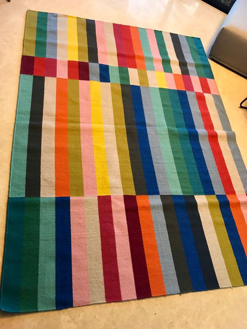Colorful IKEA Carpet Rug, Furniture & Home Living, Home Decor, Carpets