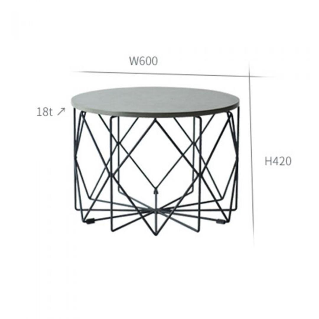 Concrete Round Coffee Table Small Dix Series Furniture Tables Chairs On Carousell