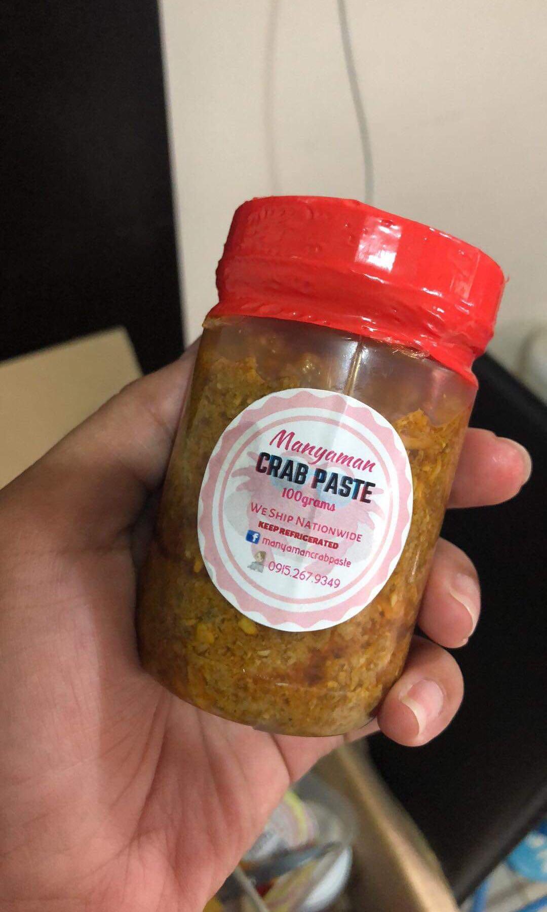Crab Paste 100g (Category: Packaged & Instant Food) located in Bacolor. Submitted by manyaman.ph (Listing ID 241618653, Image 1). Description: 🦀🦀CRAB PASTE 4th BATCH is NOW OPEN for RESERVATION🦀🦀 🦀🦀🦀Fresh from Orani Bataan🦀🦀🦀 🤔In doubt if it’s LEGIT? Go GRAB the smallest size! 😊 💯% Pure CRAB PASTE Choose from Plain and Spicy 🦀 Ready-to-eat! 💯 Pure and Fresh! 🦀 Cleanly prepared and tightly sealed to guarantee Freshness. 🦀Perfect w