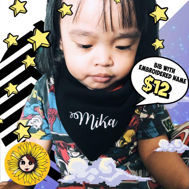 baby bibs with names on them