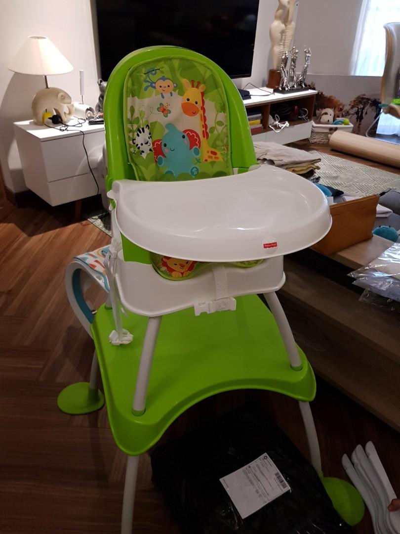 fisher price wooden high chair