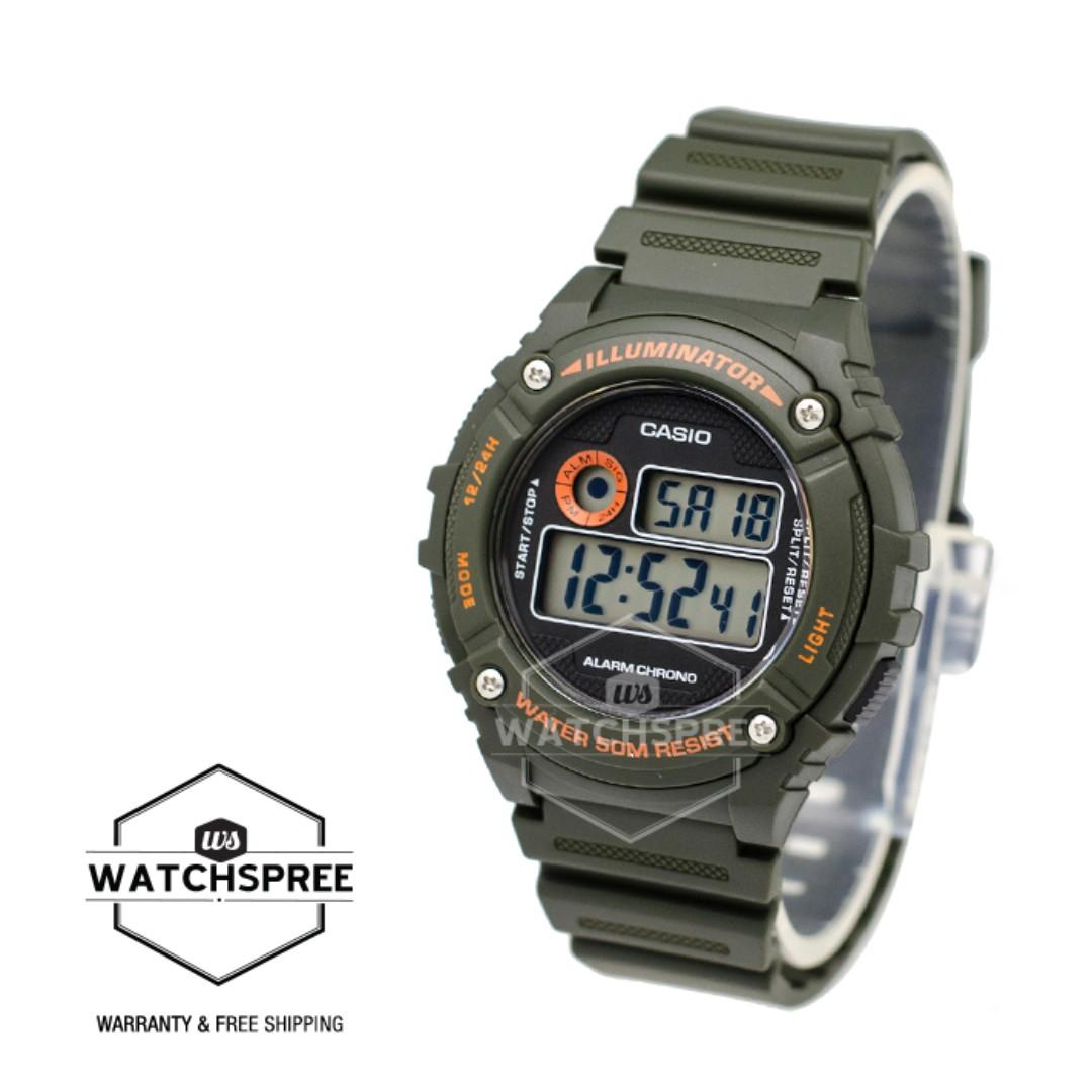 Casio w216h clearance