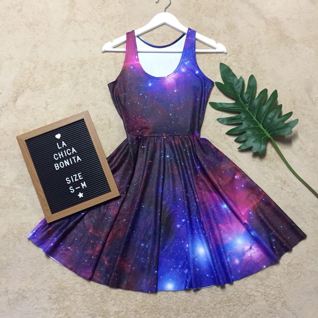 Galaxy Skater Dress Women s Fashion Dresses Sets Dresses on