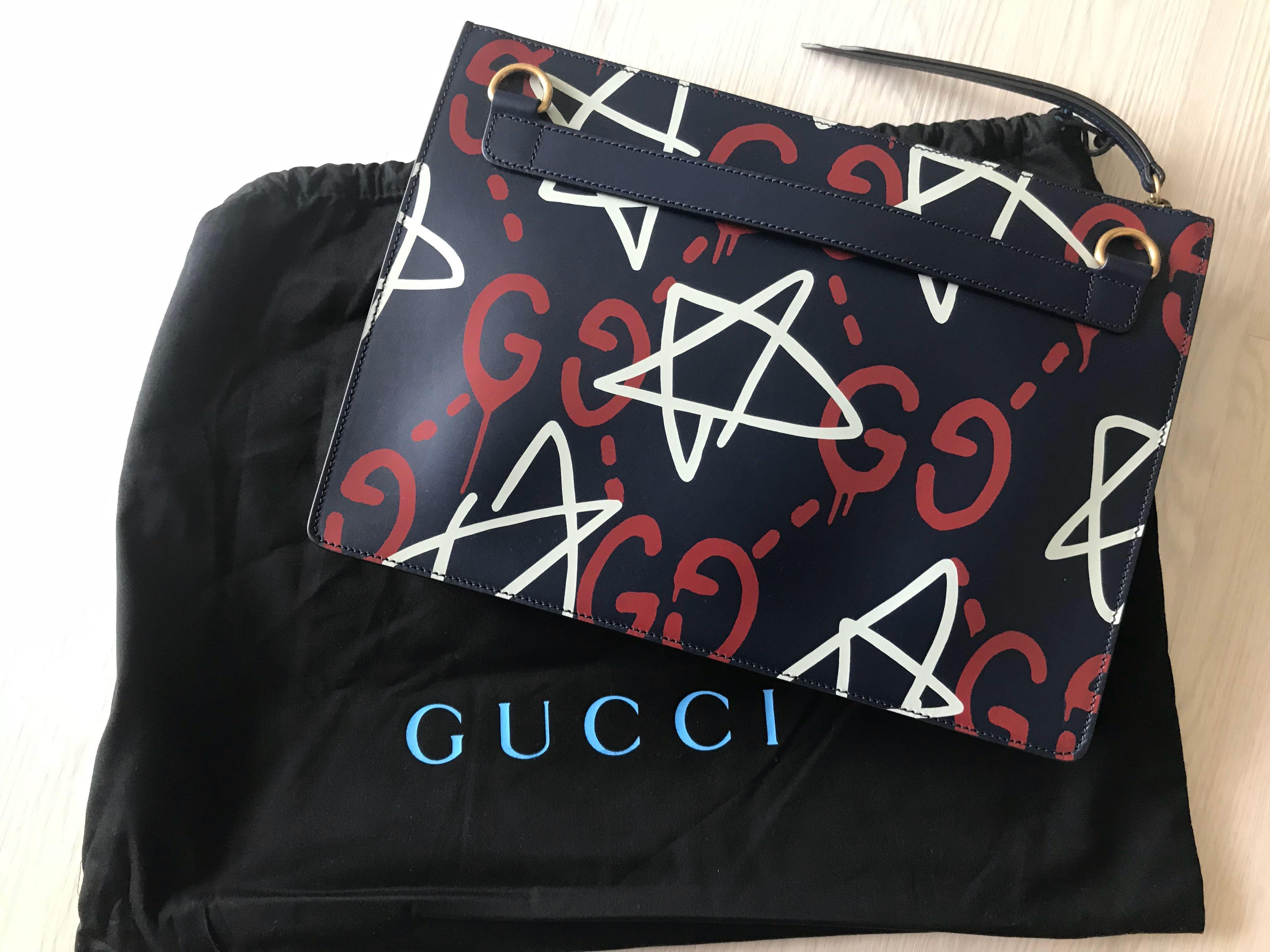 Gucci Ghost Clutch/Sling Bag, Luxury 