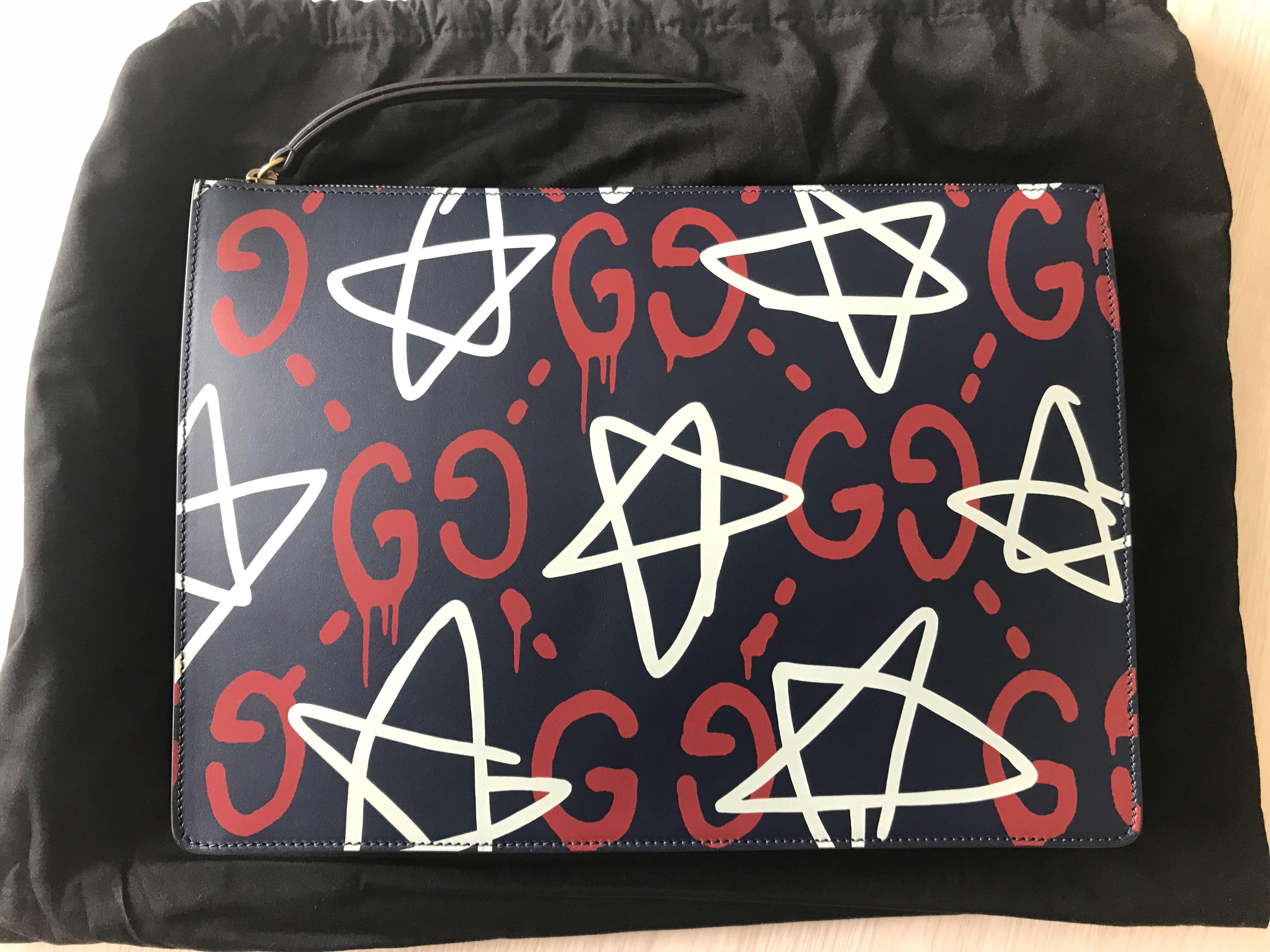 Gucci Ghost Clutch Sling Bag Luxury Bags Wallets on Carousell