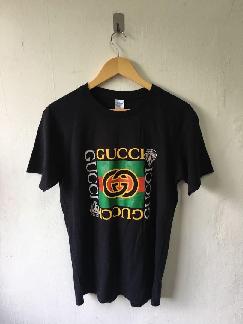 Gucci Italy Bootleg Gildan T Shirt, Men'S Fashion, Tops & Sets, Tshirts & Polo  Shirts On Carousell