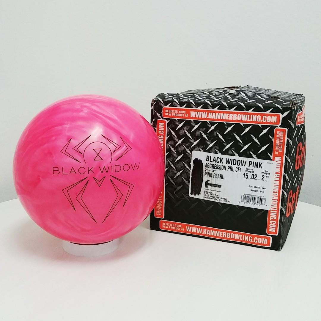 14lb Hammer Black Widow Pink Pearl Reactive Bowling Ball New 