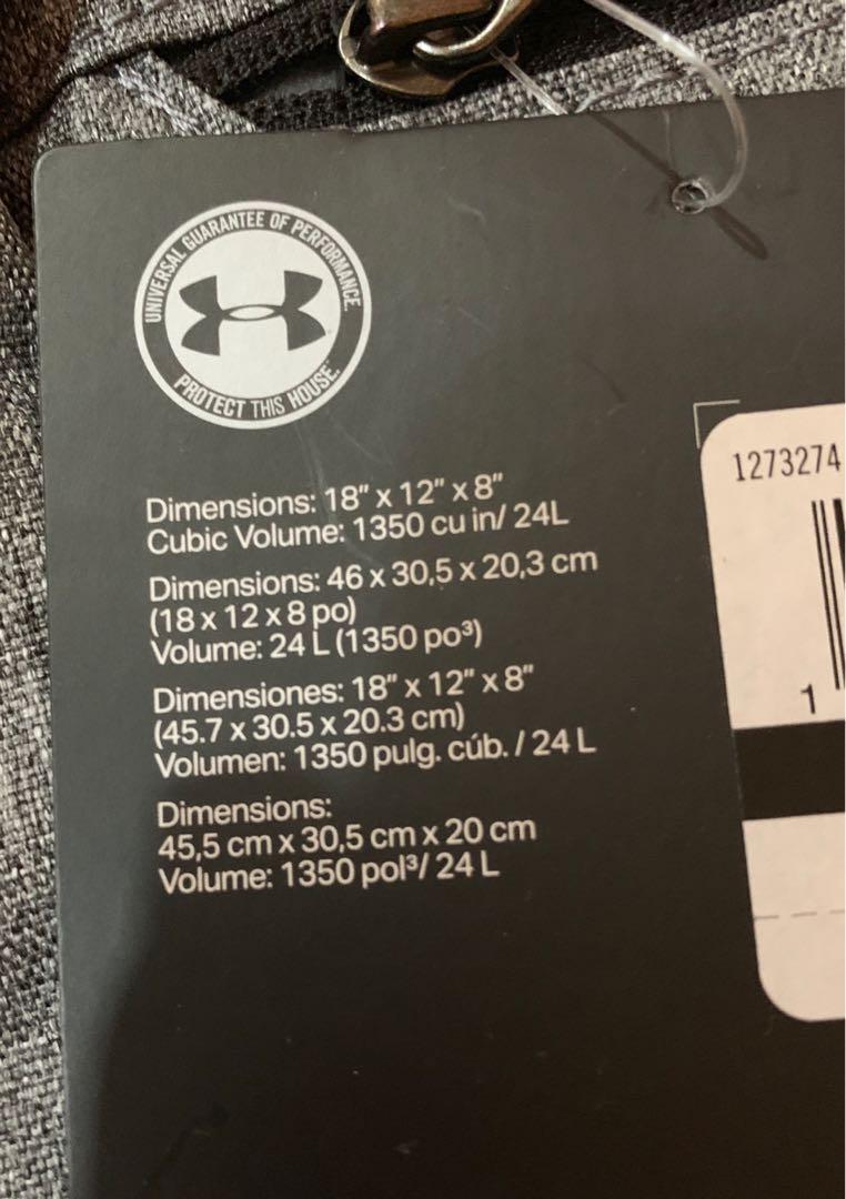 Under Armour Hustle LDWR backpack (Category: Backpacks) located in Las Pinas. Submitted by thincrustpizza123 (Listing ID 241688049, Image 2). Description: • brand new with tag • fits a 15” laptop • 24L volume • water bottle pocket on one side • top grab handle • HeatGear shoulder straps perfect for school or for gym or general use Php 2,595.00 in Under Armour stores .