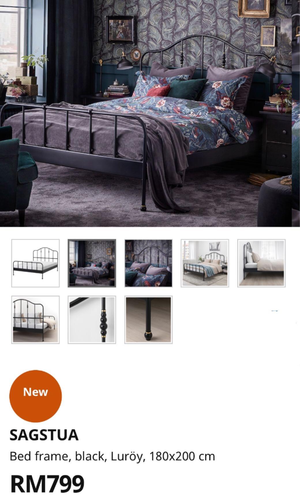 Sagstua bed discount frame king