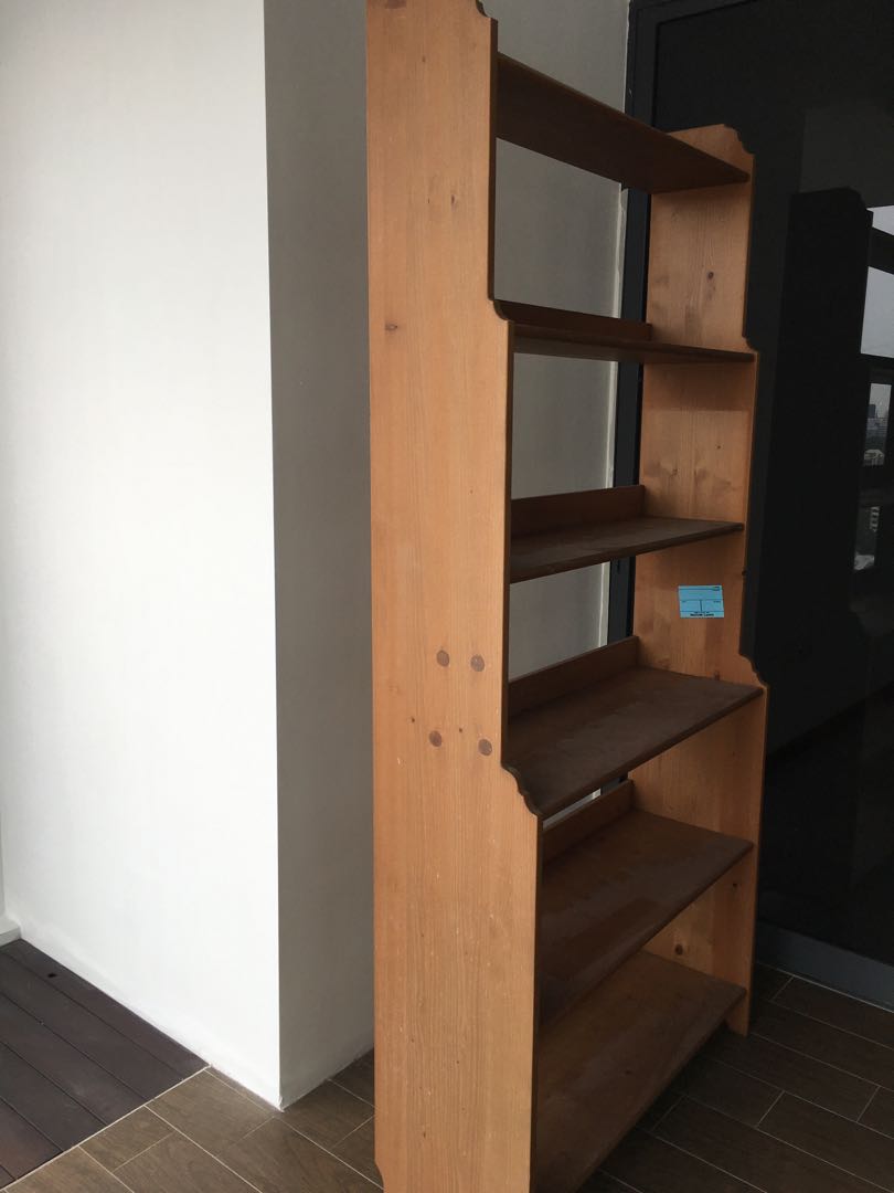 Ikea Wooden Bookshelf Furniture Shelves Drawers On Carousell