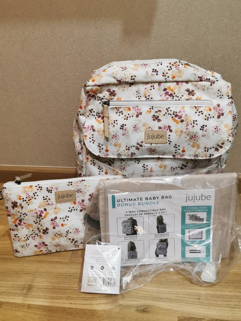 Jujube Core Convertibe Petal Perfection Babies Kids Going Out Diaper Bags Wetbags on Carousell