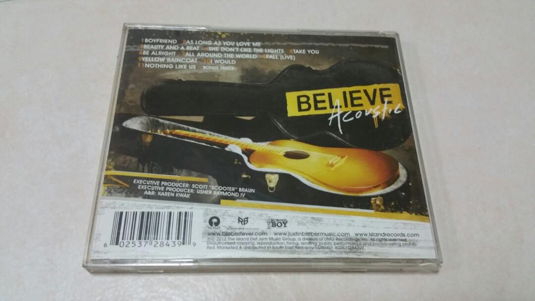 Justin Bieber Believe Acoustic Album Cd Hobbies Toys Music Media Cds Dvds On Carousell