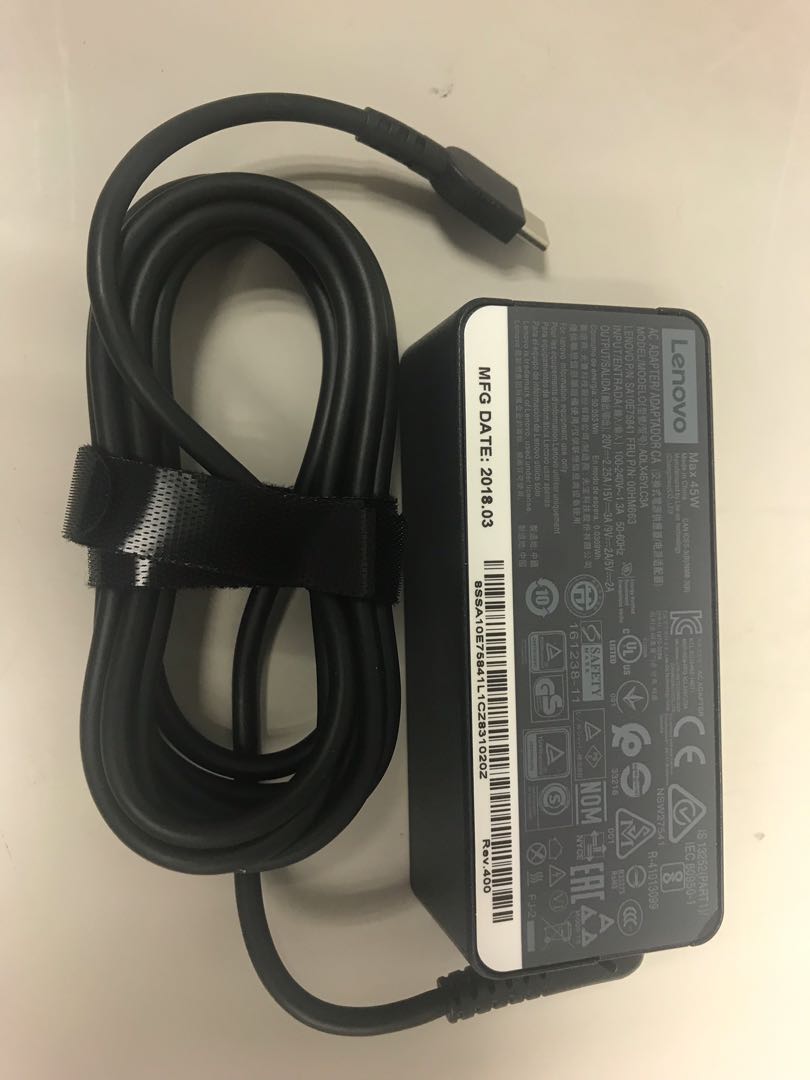 Lenovo Thinkpad 45W USB-C Charger, Computers & Tech, Parts & Accessories,  Chargers on Carousell
