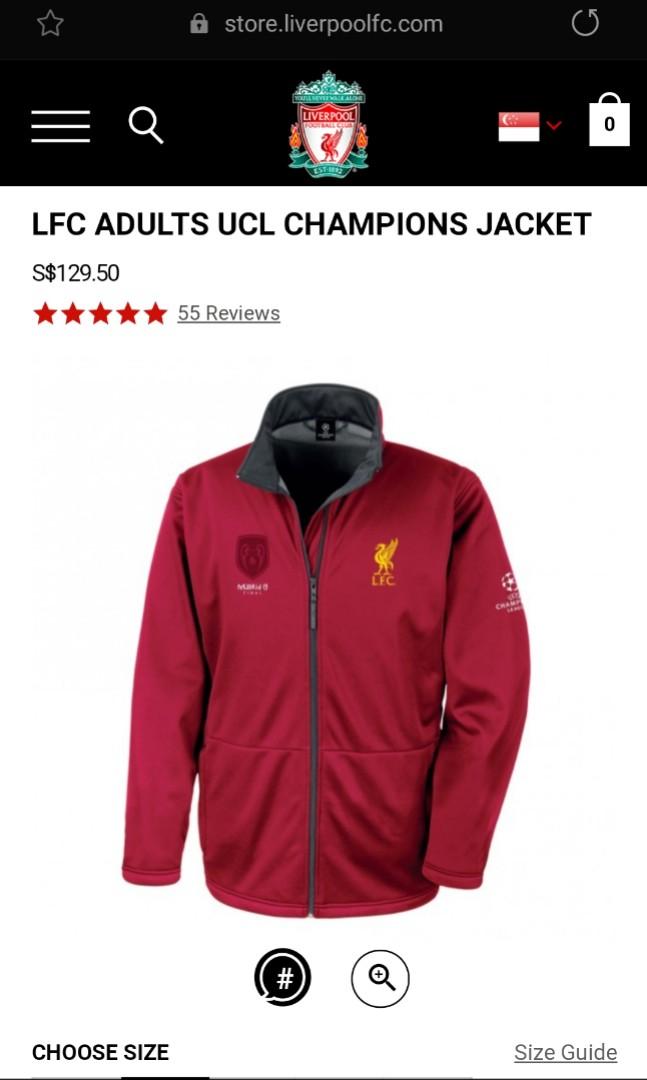 lfc adults ucl champions jacket