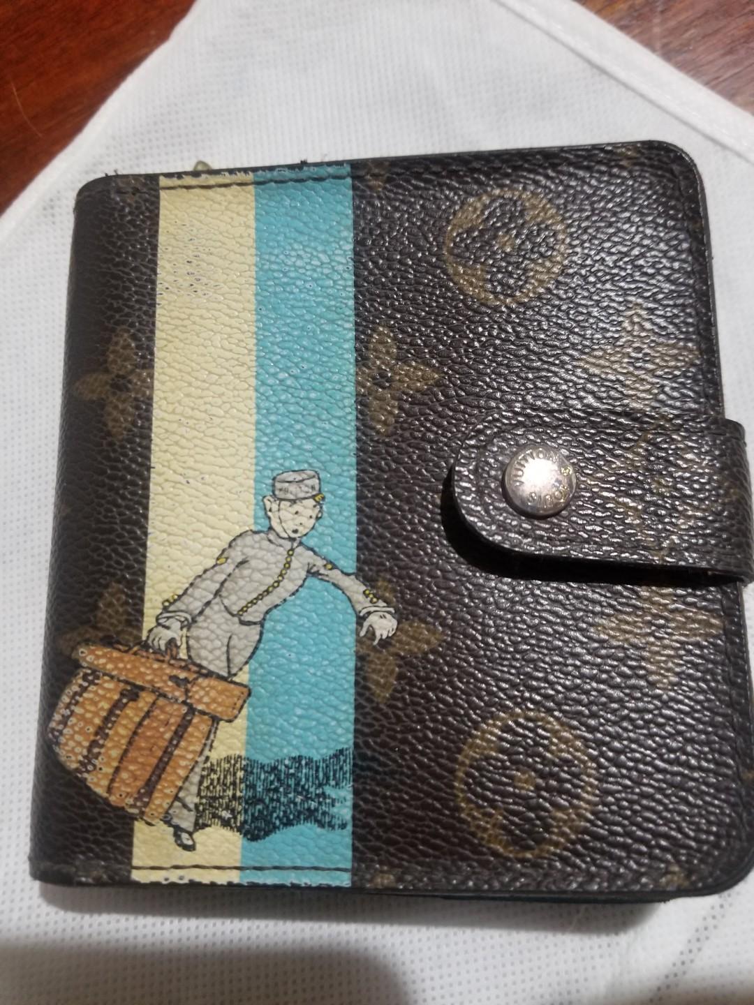 Louis Vuitton Limited Edition Blue Monogram Groom Compact Zippy