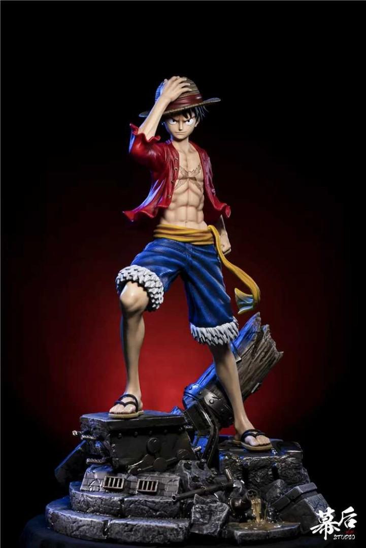 luffy resin statue