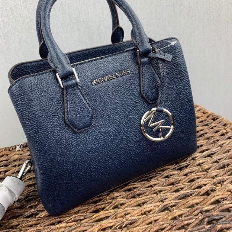 Michael kors black cross grain camille satchel on sale
