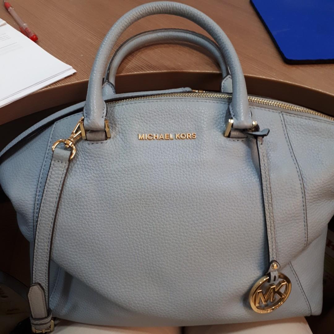 michael kors bag light blue