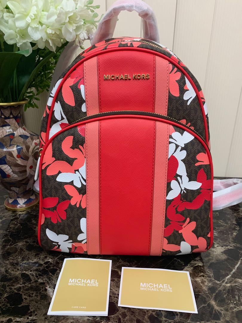 MK Butterflies Backpack, Women's Fashion, Bags & Wallets, Backpacks on  Carousell