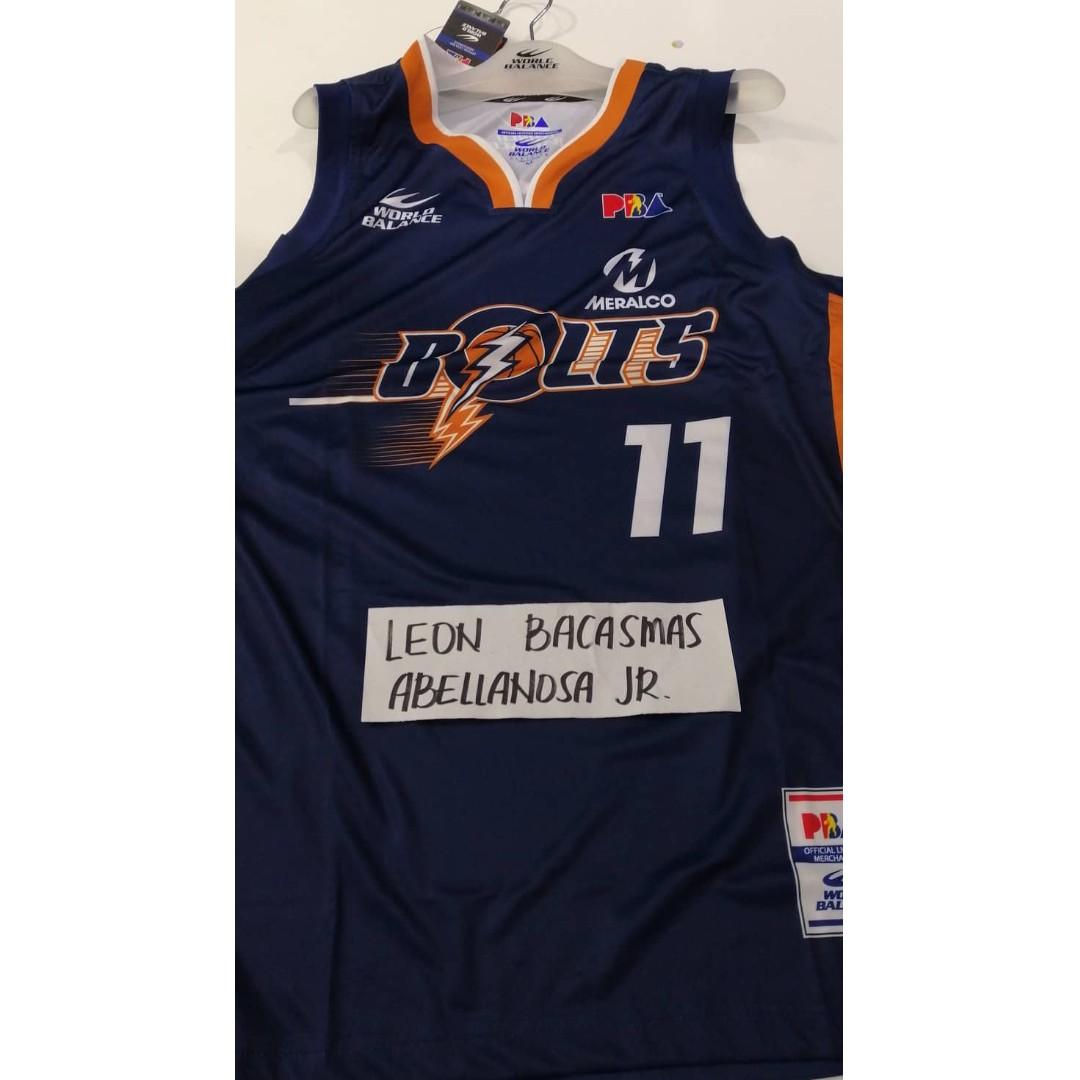 NEWSOME 11 MERALCO BOLTS Jersey Men s Fashion Activewear on