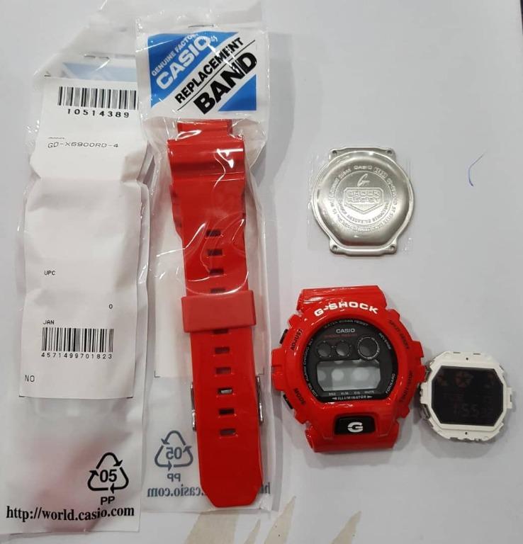 Original Casio G-shock GDX-6900RD-4 Replacement Parts CASE CENTRE/MODULE/BAND/BACK CASE, Men's Watches & Accessories, Watches Carousell