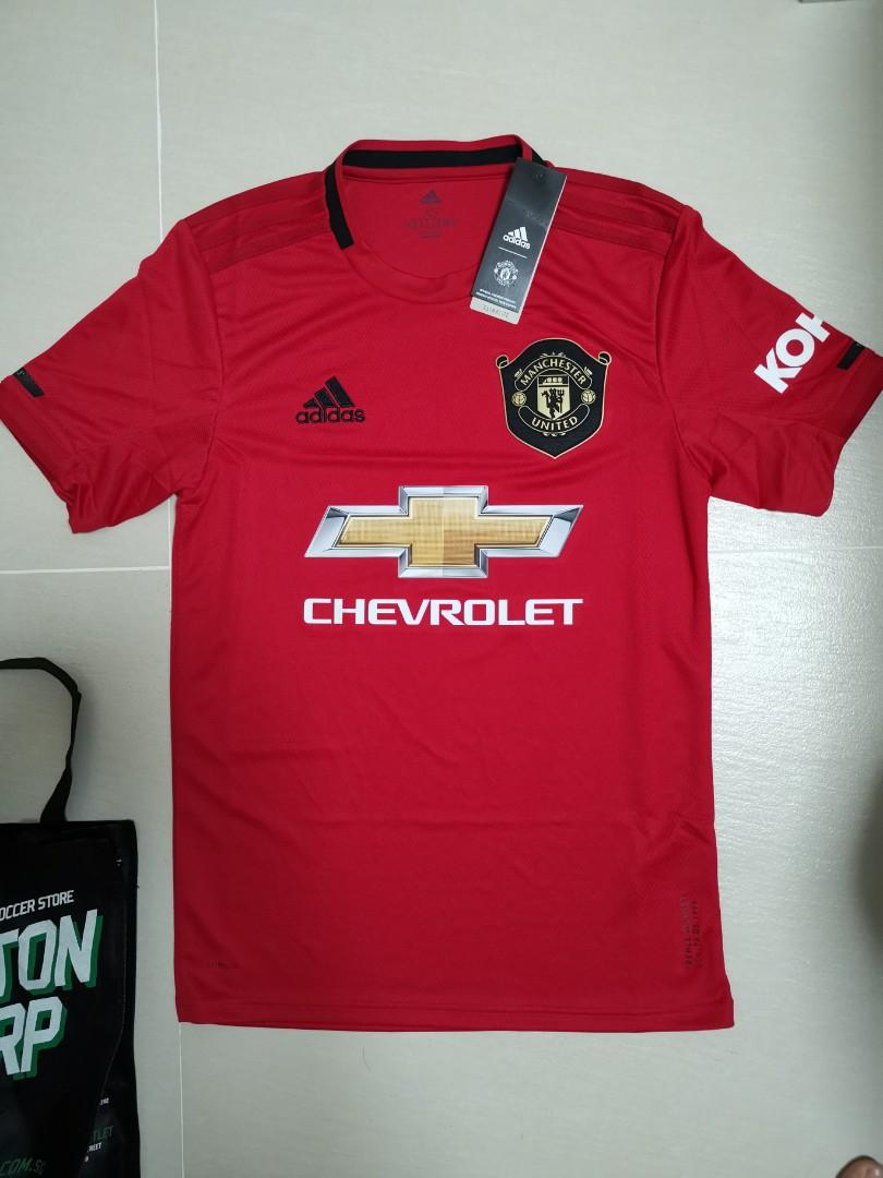 Original Manchester United 19 20 Home Kit Men Xs Weston Receipt Proof Sports Sports Apparel On Carousell