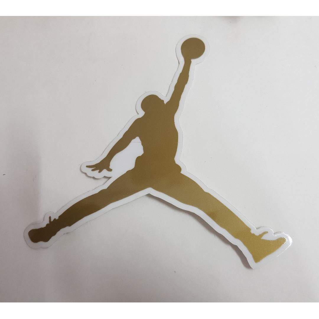 gold jordan sign