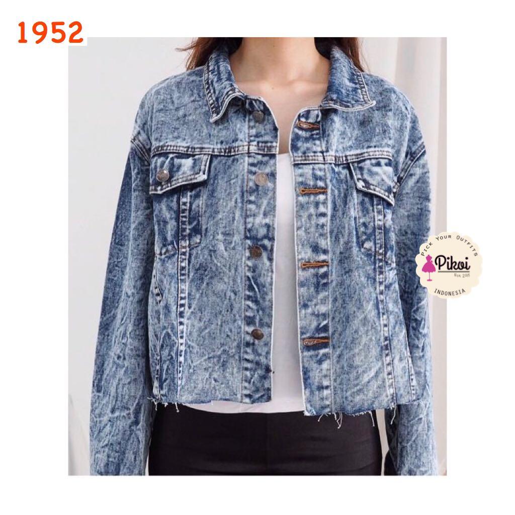 jaket jeans wanita pull and bear