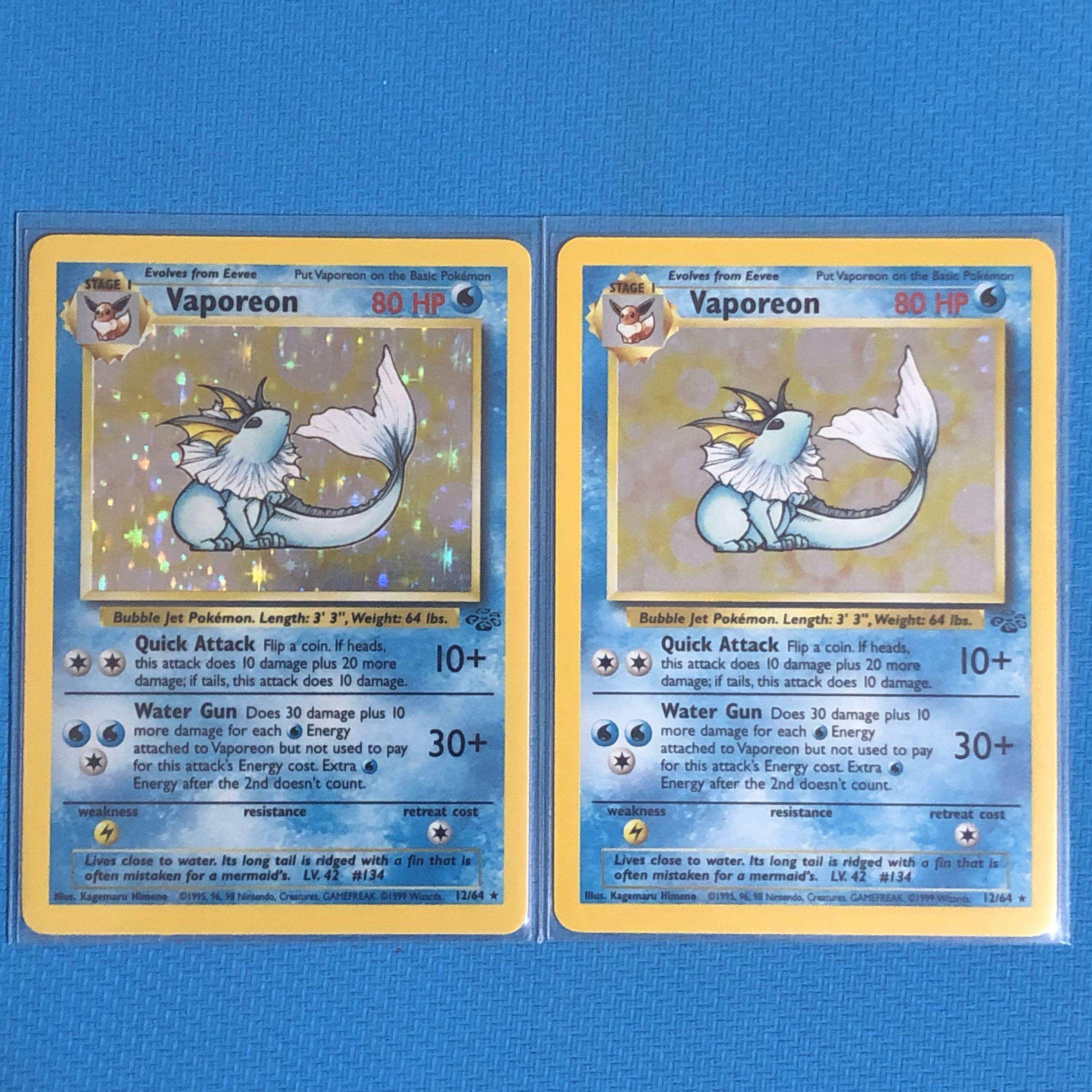 Pokemon Vaporeon Jungle Toys Games Board Games Cards On Carousell