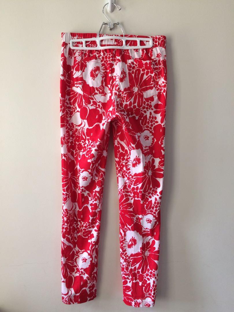 Preloved floral jeggings (Category: Jeans) located in Cebu City. Submitted by handpicked79 (Listing ID 241755647, Image 1). Description: Preloved Imported Wanko floral jeggings.semi-stretch.fits small to small medium.
