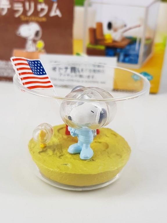 Set Di Miniature Re-Ment Snoopy E Peanuts - Scenery Box Terrarium Scala 1:12