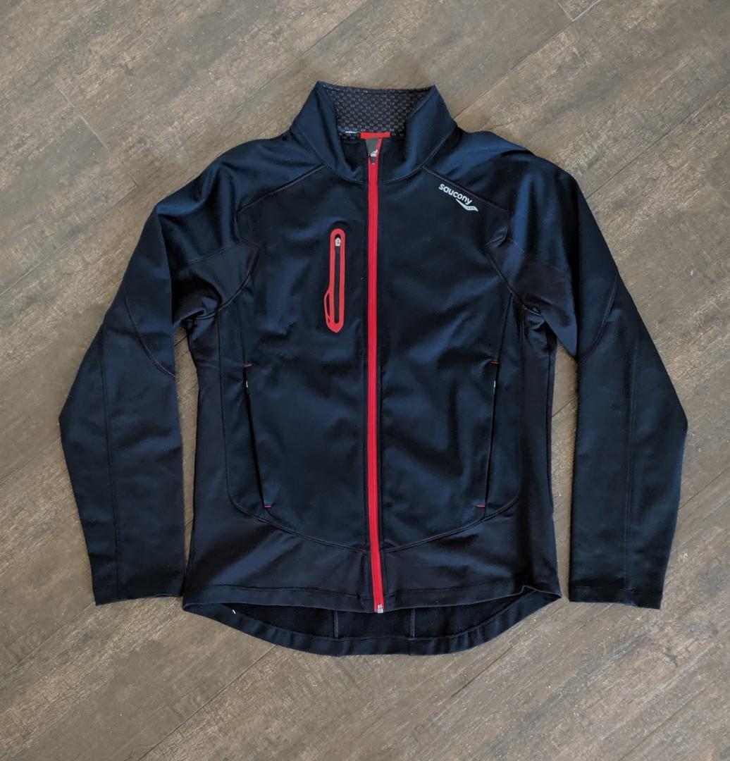 saucony running jacket blue