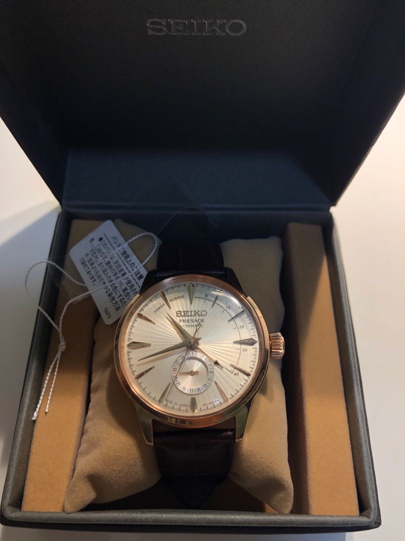 Seiko Presage “Cocktail Time” - SARY082 (Rose Gold), Men's Fashion, Watches  & Accessories, Watches on Carousell