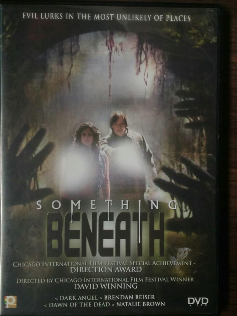 Beneath christmas trees in the snow