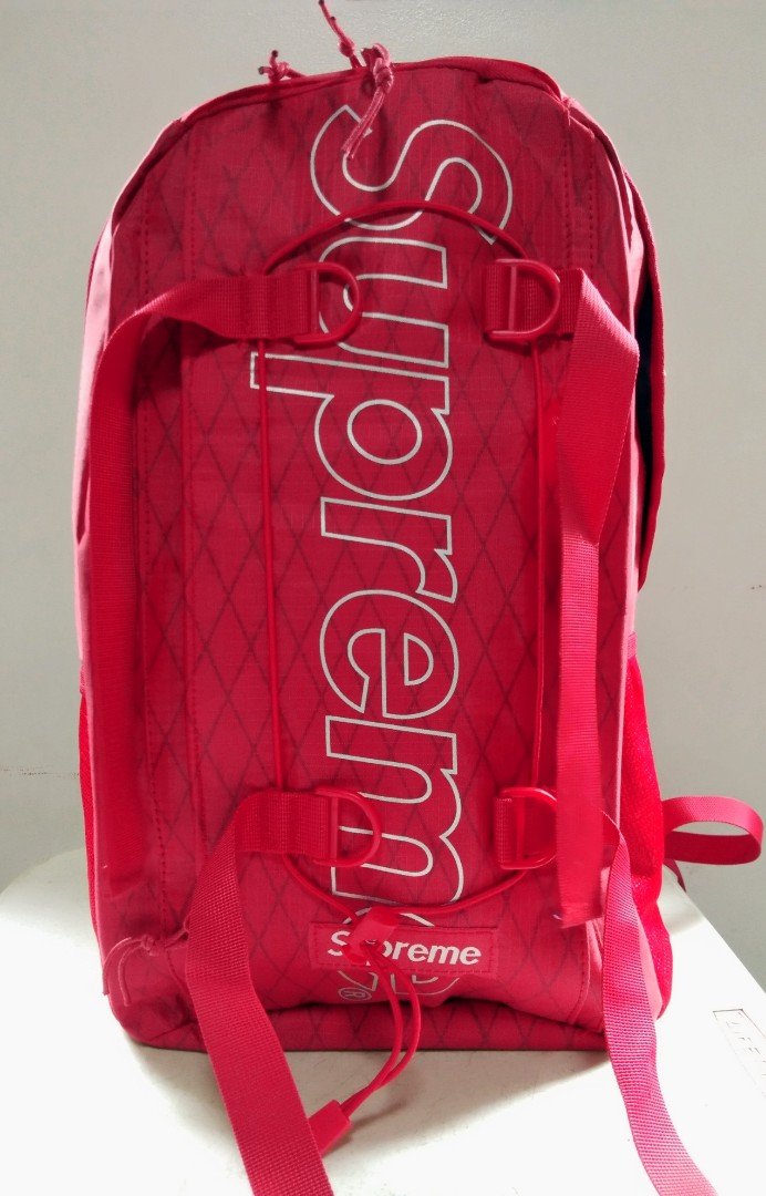supreme backpack red fw18