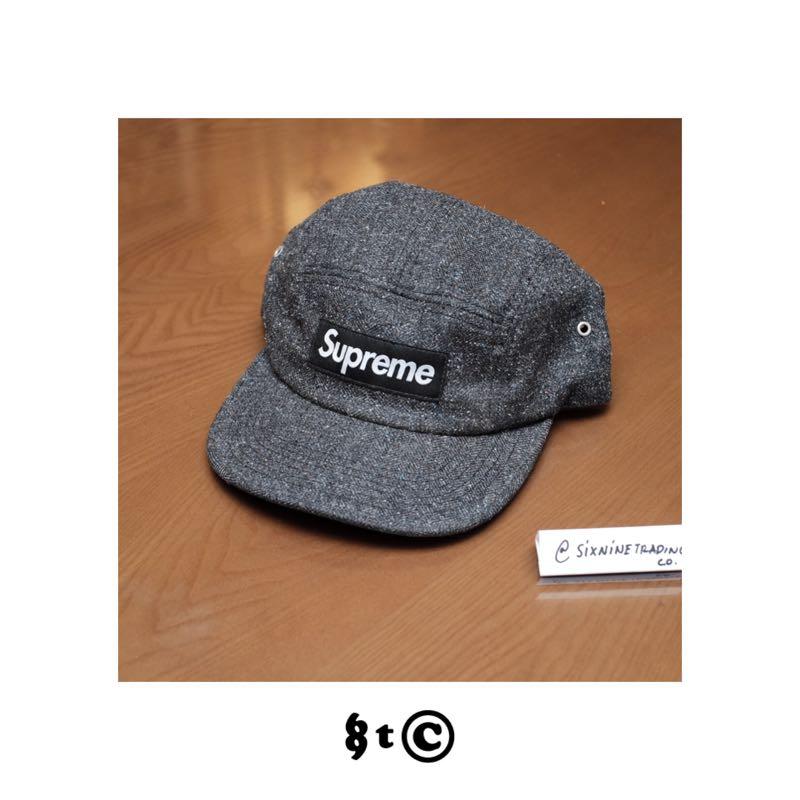 supreme herringbone donegal camp cap